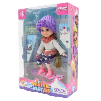 Шарнирная кукла Тесса на сноуборде Funky toys - миниатюра 2
