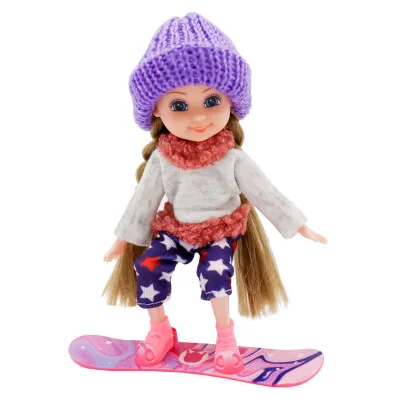 Шарнирная кукла Тесса на сноуборде Funky toys - миниатюра 3