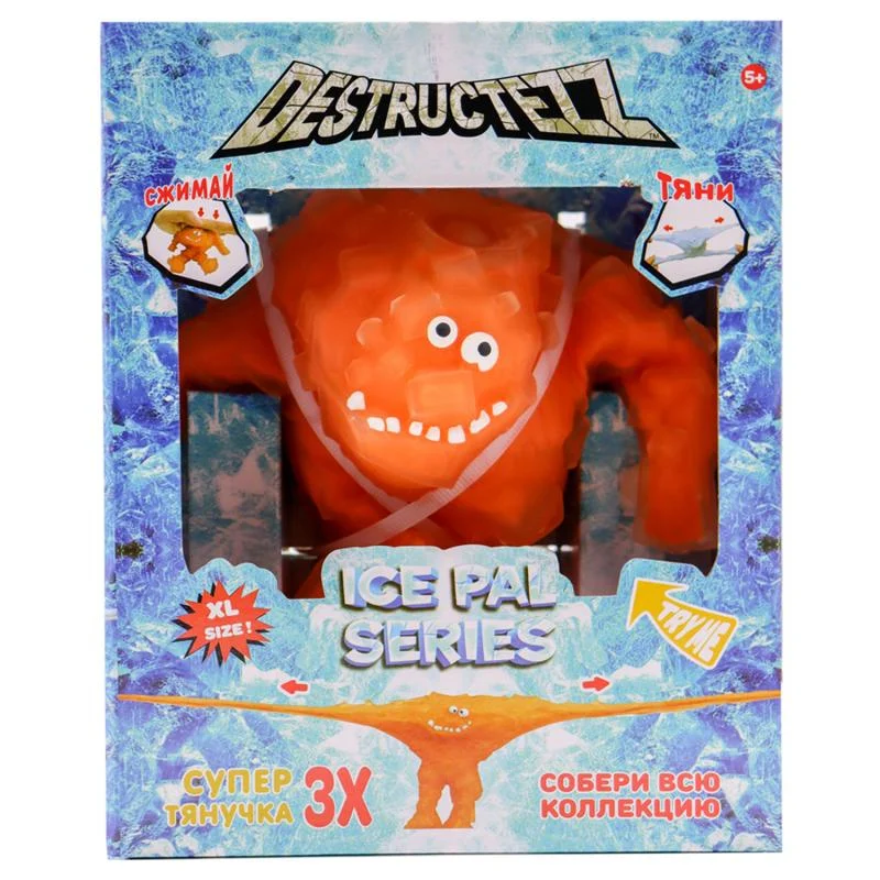 Фигурка-тянучка Destructezz ICE PAL/СНЕЖНЫЙ ЧЕЛОВЕК 22 см Оранжевый DST46941-1 - миниатюра 2