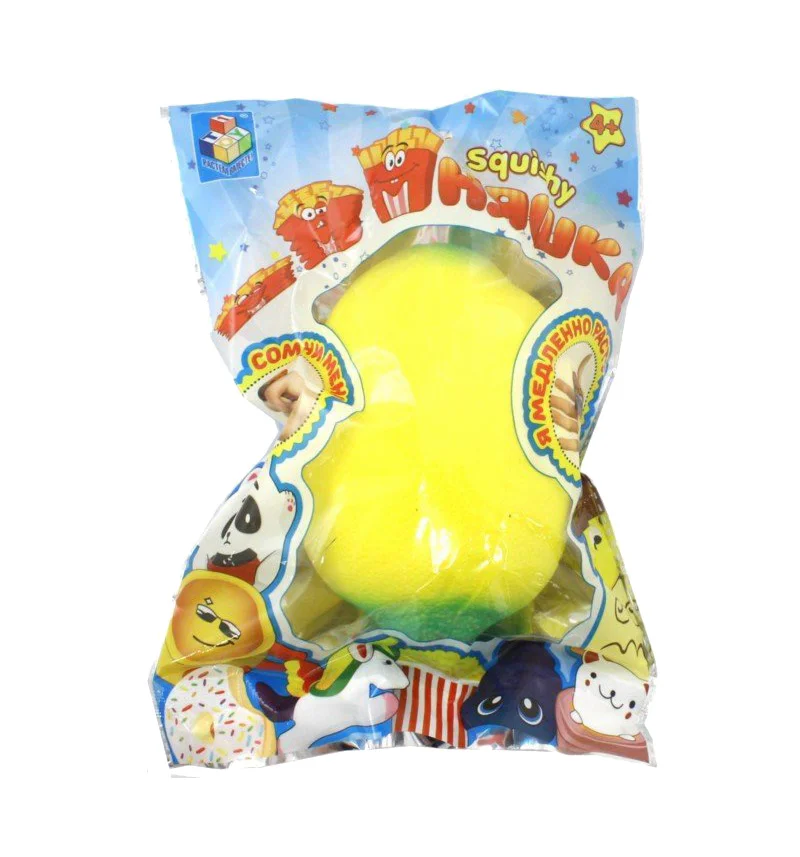 Антистресс мммняшка squishy (сквиши), лимон - миниатюра 2