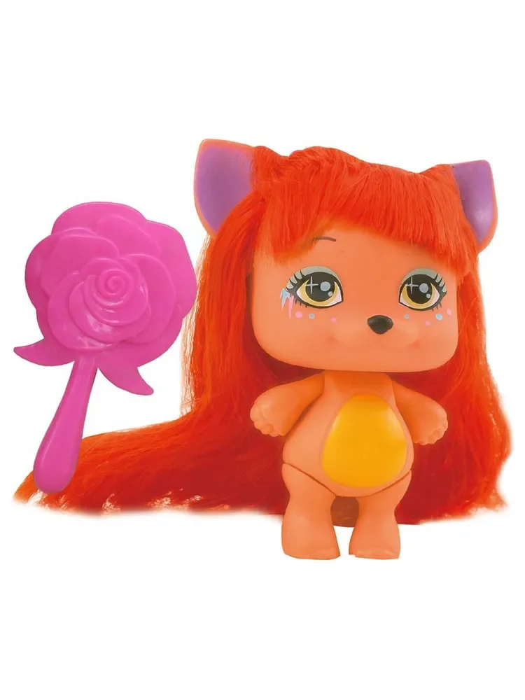 Игрушка Стильная собачка с оранжевыми волосами с расческой FUNKY TOYS 84932 - изображение 1