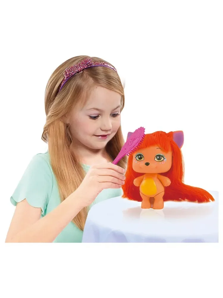 Игрушка Стильная собачка с оранжевыми волосами с расческой FUNKY TOYS 84932 - миниатюра 4