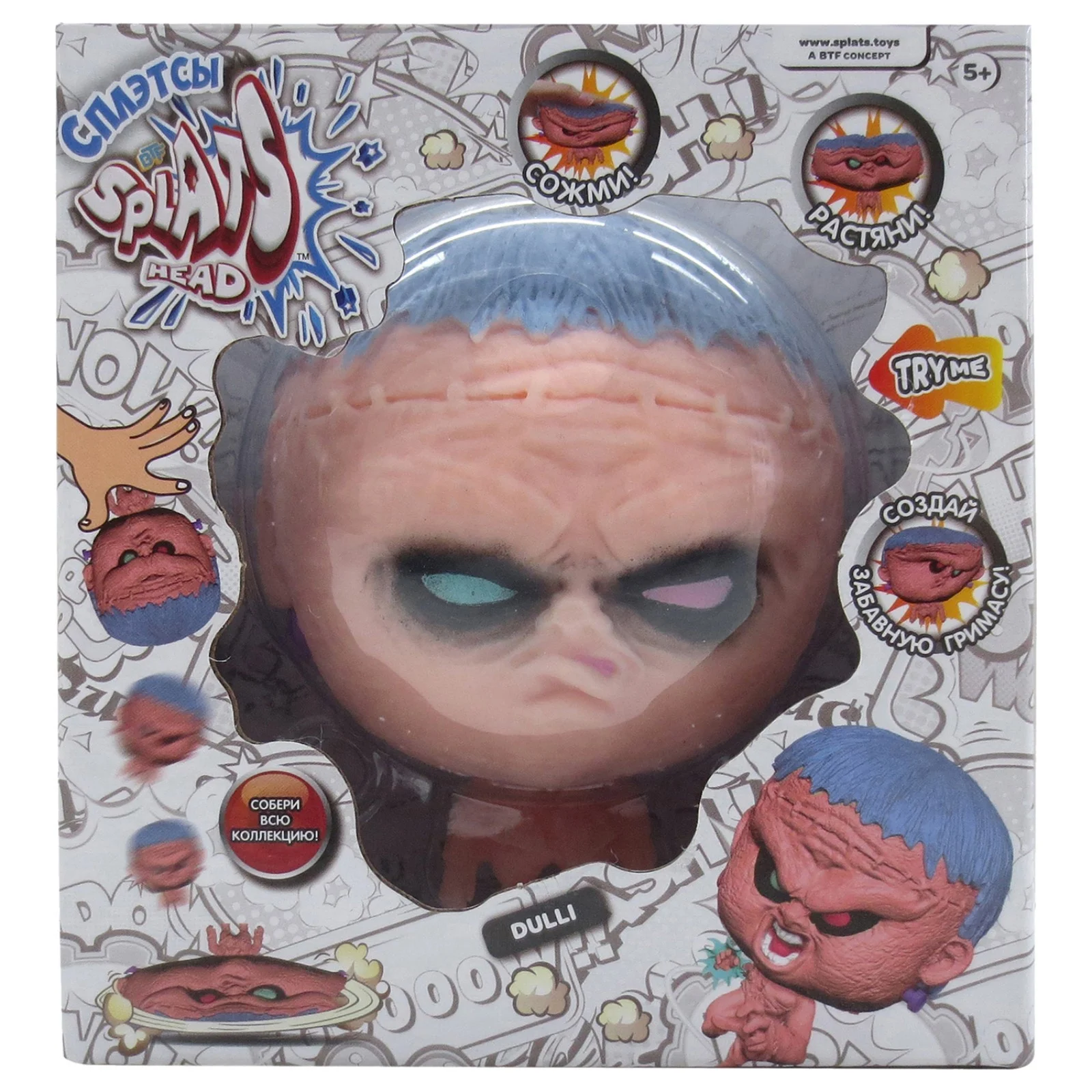 Фигурка-тянучка Splats Head «Дули», 11 см - миниатюра 3