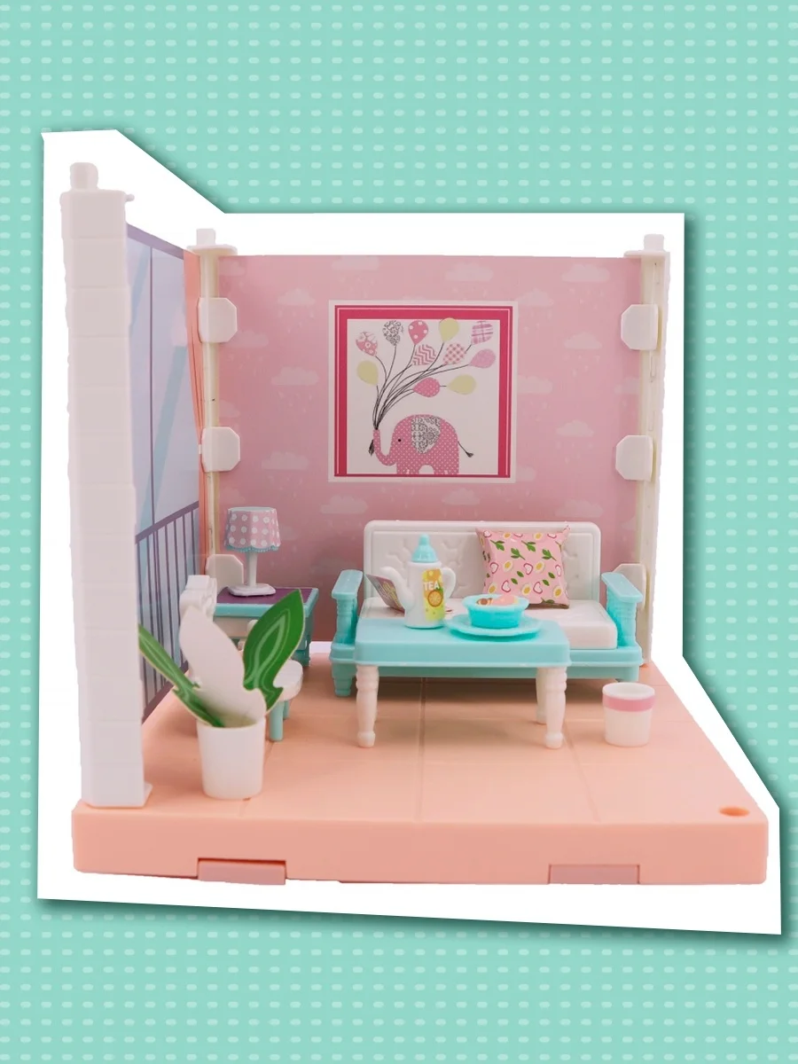Игровой набор с куклой Милый уголок Гостиная Funky toys - миниатюра 3