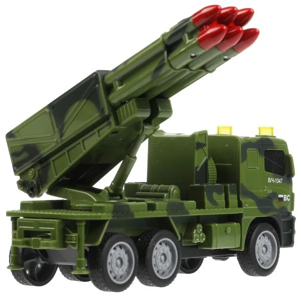 335144 Машина пластик свет-звук KAMAZ РАКЕТНИЦА 17 см подв. элем инерц кам кор. Технопарк в кор.2*36шт - миниатюра 3