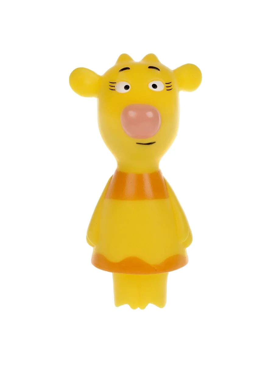 335723 Игрушка для ванны Оранжевая корова Зо 10см КАПИТОШКА в кор.200шт - изображение 1
