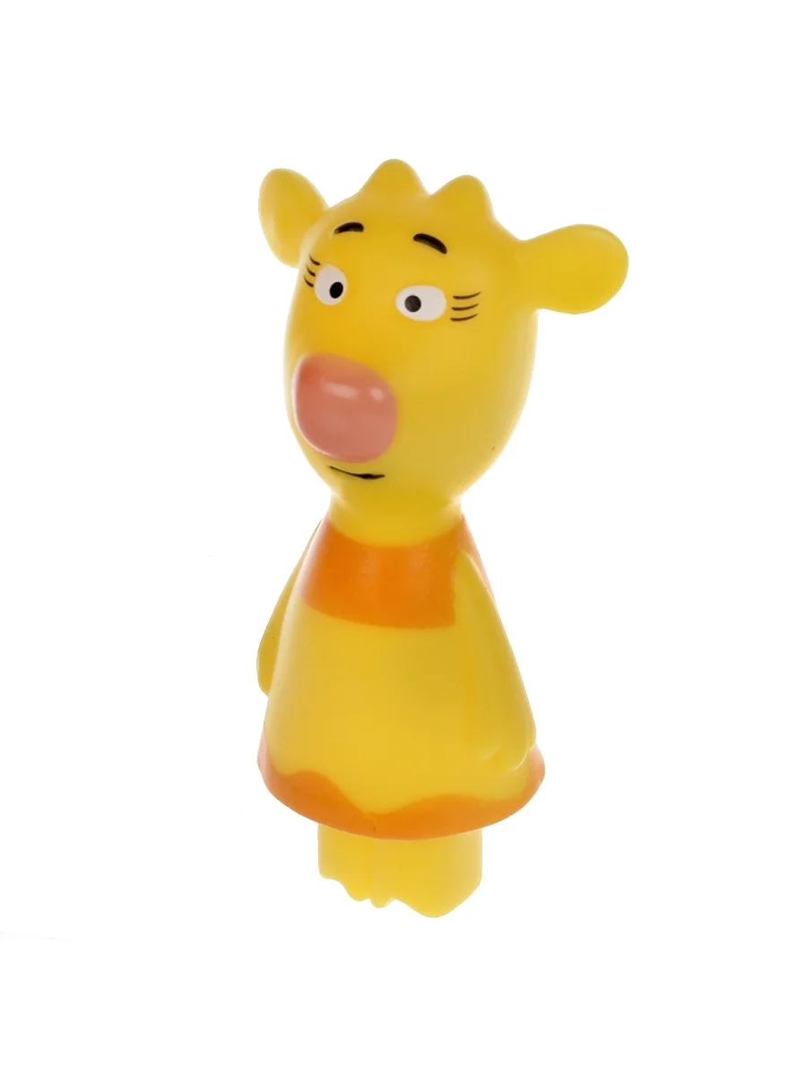 335723 Игрушка для ванны Оранжевая корова Зо 10см КАПИТОШКА в кор.200шт - миниатюра 3