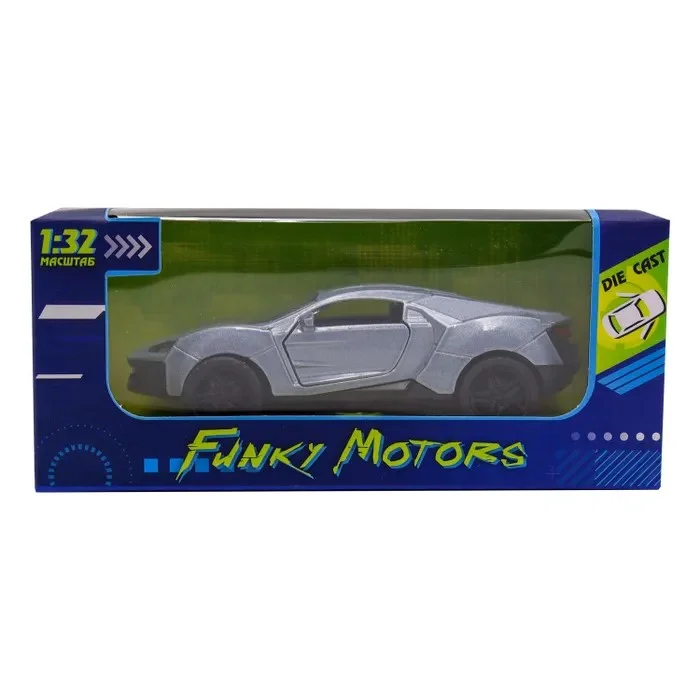 Серебристая инерционная машинка die-cast Funky toys - изображение 1