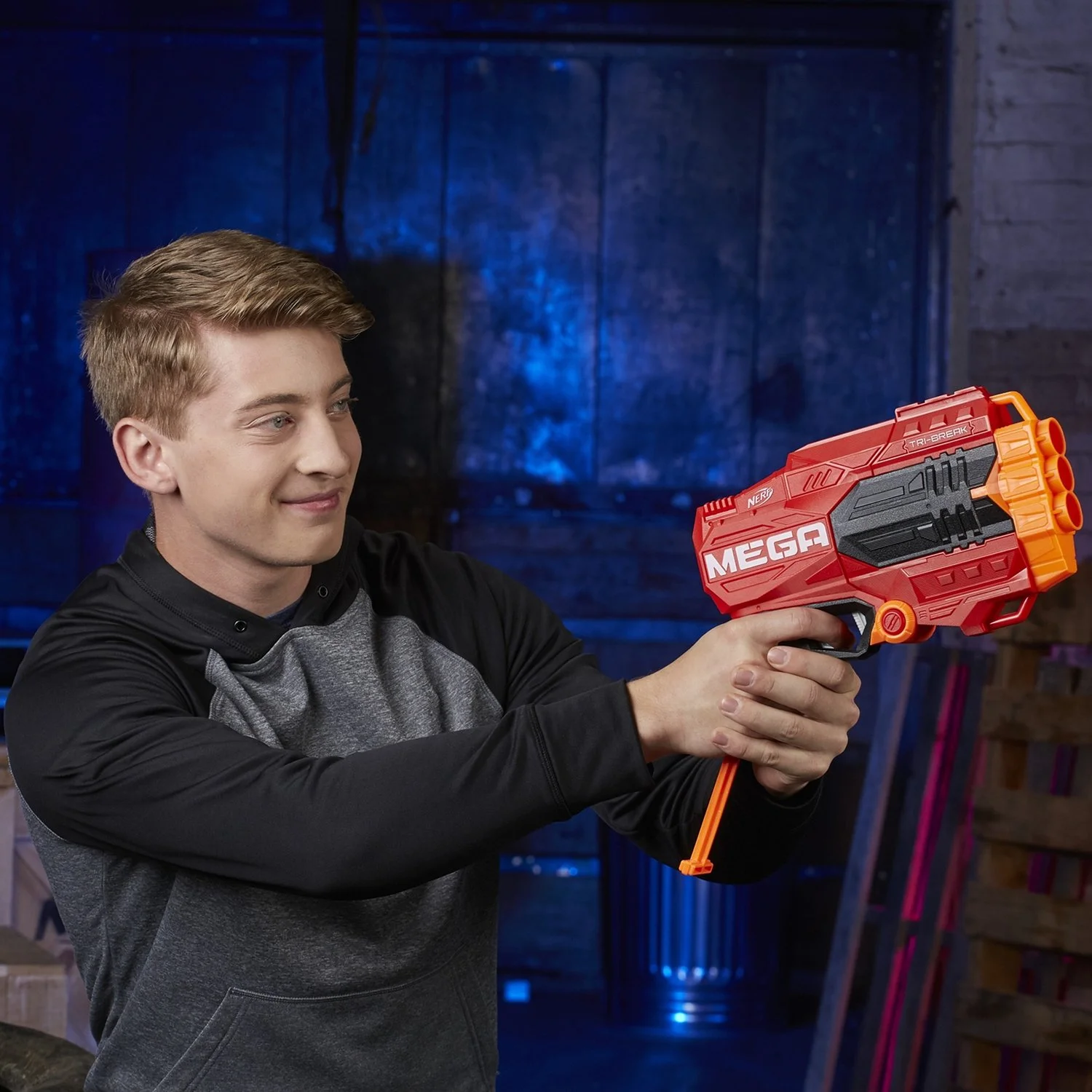 Бластер НЁРФ МЕГА Три-брейк HASBRO - миниатюра 3