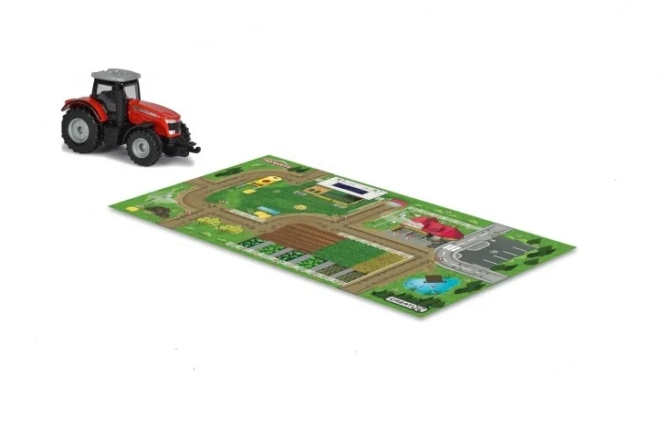 Игровой коврик Creatix, Farm серии, нескользящий, 96*51см + 1 машинка - изображение 1