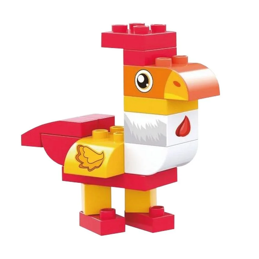 Детский конструктор с крупными блоками Funky Toys Петух, 16 деталей - миниатюра 2