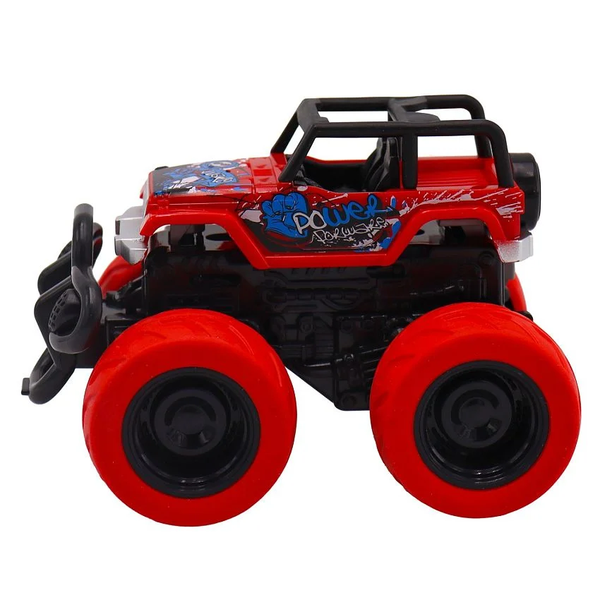 Фрикционная машинка-сафари Funky Toys, с краш-эффектом, 4х4, красная - миниатюра 2