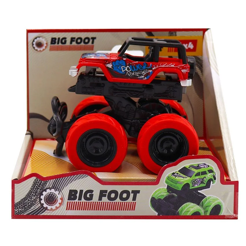 Фрикционная машинка-сафари Funky Toys, с краш-эффектом, 4х4, красная - миниатюра 3
