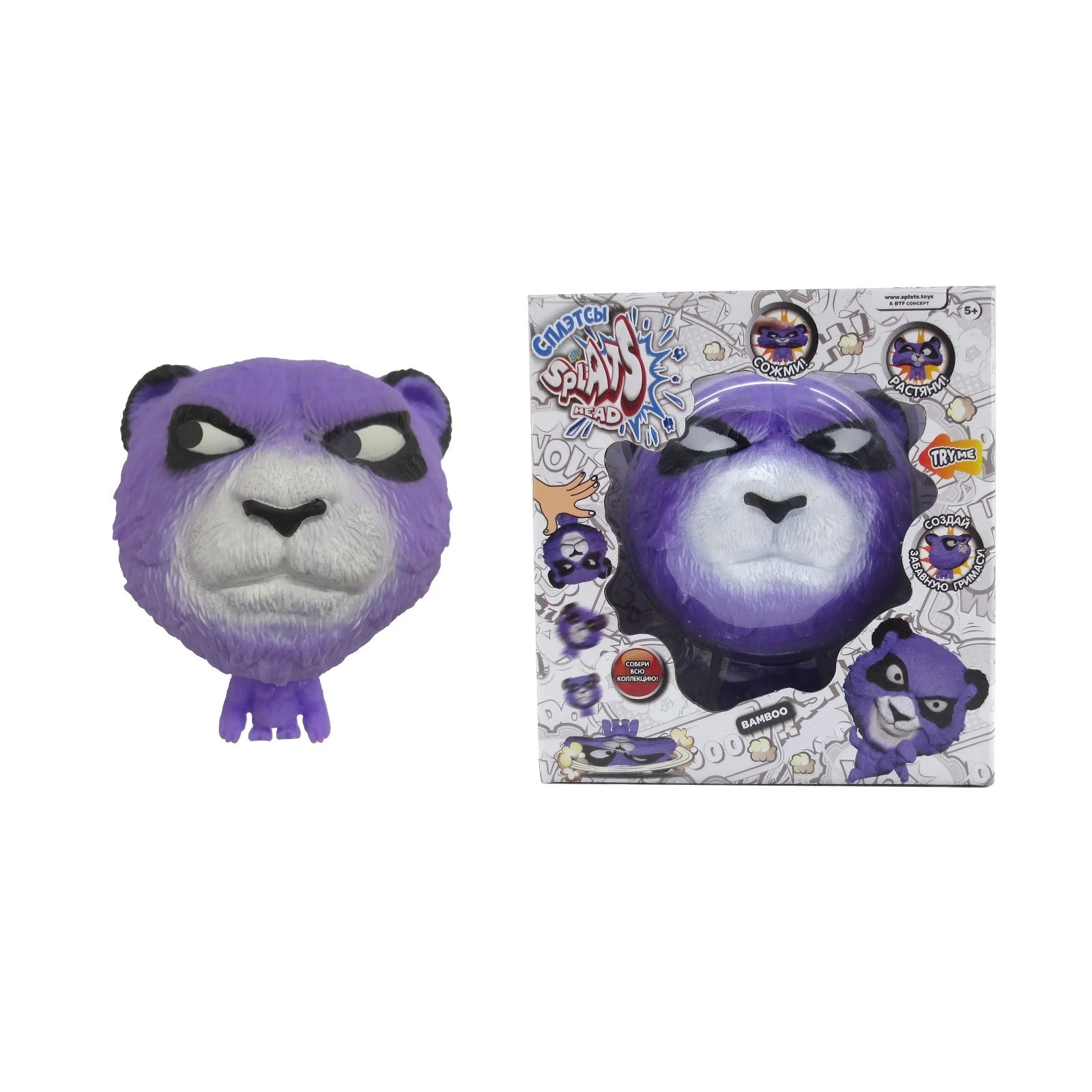 Фигурка-тянучка Бамбу, 11 см Splats Head 879490-4 - миниатюра 3