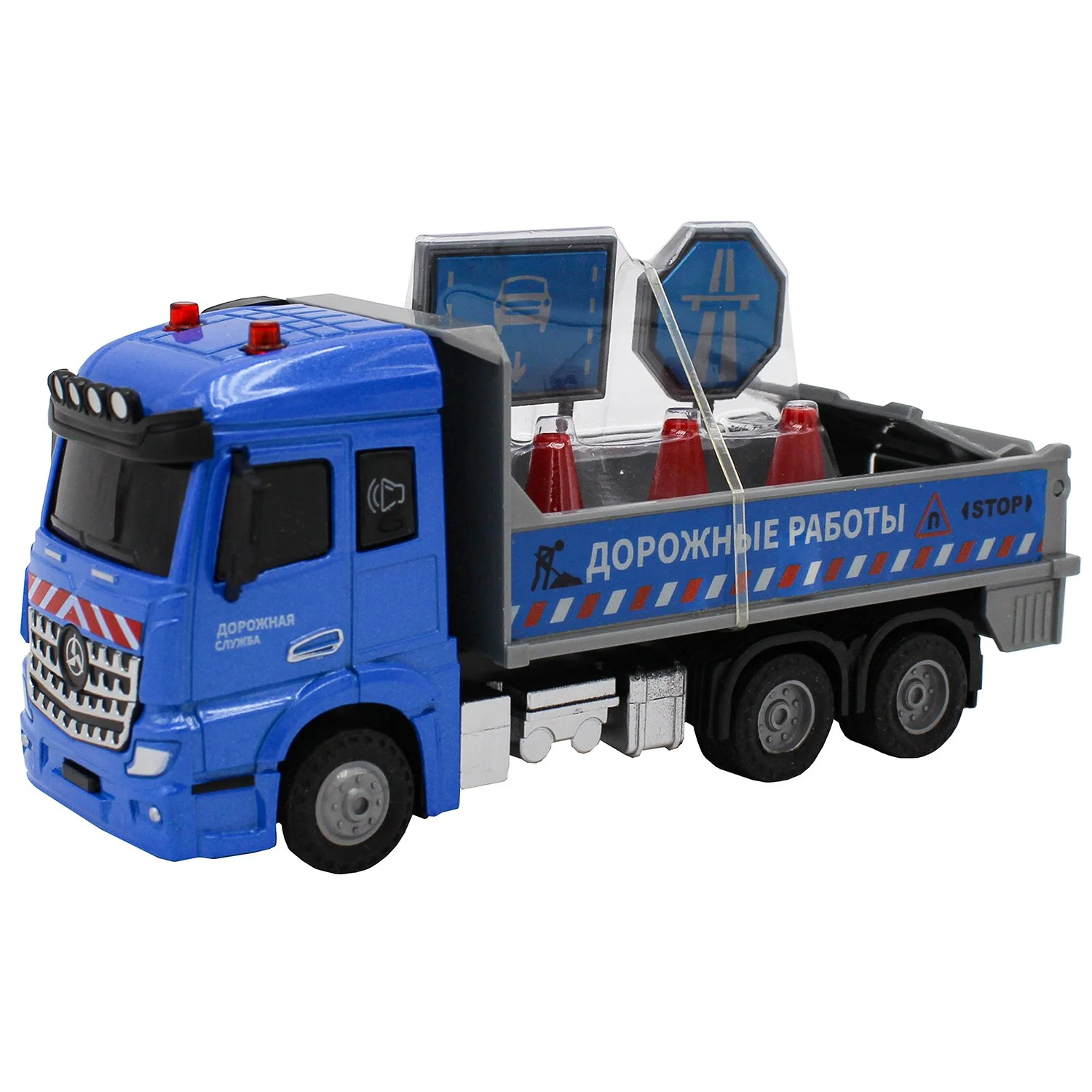 Грузовик Funky Toys 1:43 с дорожными знаками FT61086 - миниатюра 3