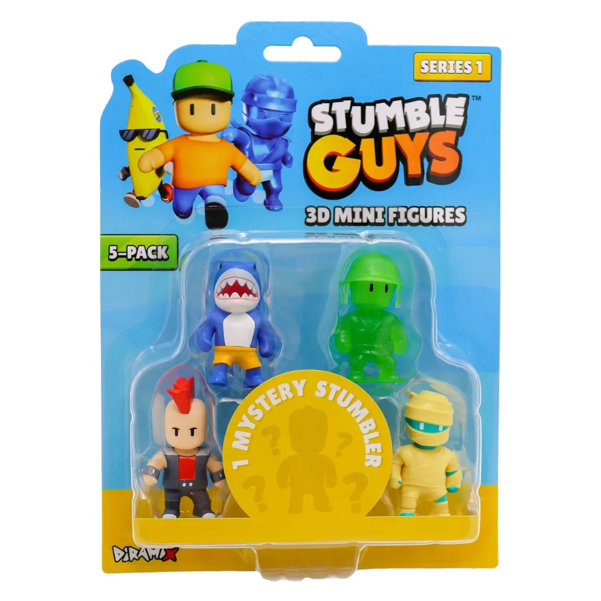 Stumble Guys 3D фигурка, 5 шт в упаковке, 5 см, SG0428-4 - миниатюра 2