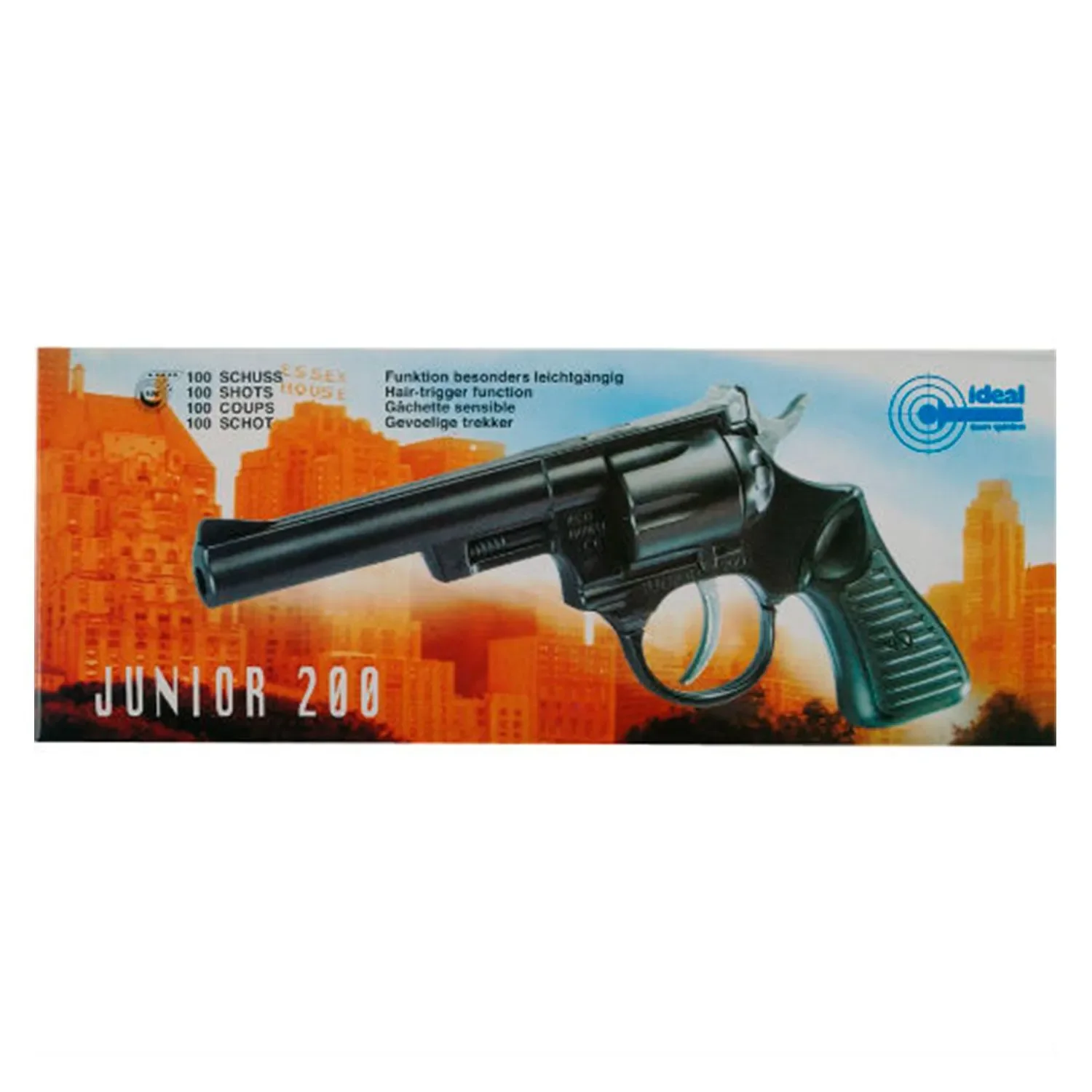Игрушка Пистолет Junior 200 21см упаковка-короб 100 зарядов Schrodel 4010915F - миниатюра 3