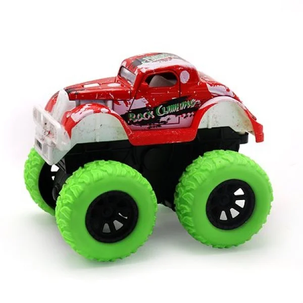 Инерционная машинка die-cast на полном приводе с зелеными колесами 14 5 см FT8484-4 - миниатюра 2