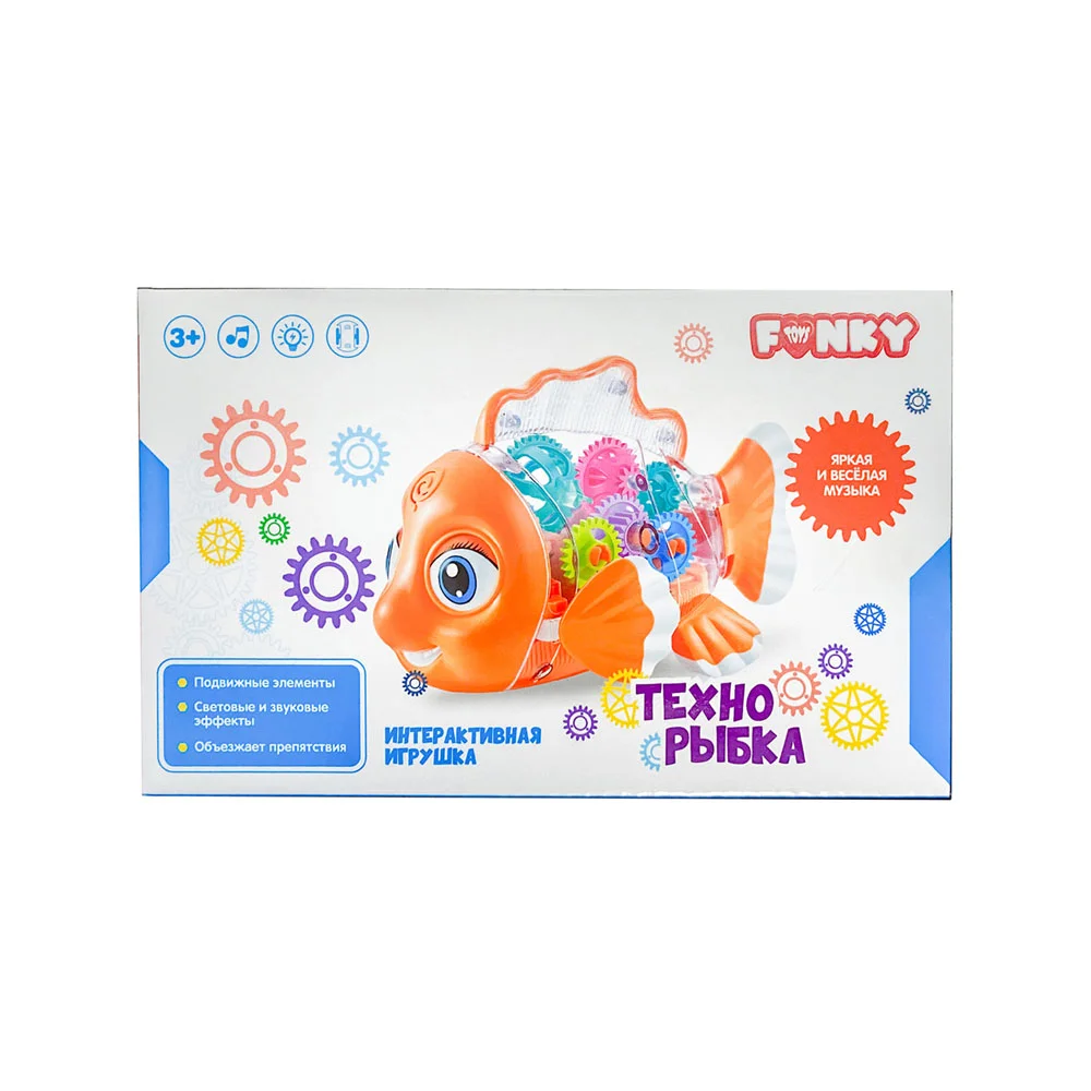 Игрушка Funky Toys развивающая рыбка свет звук 84940-МП - миниатюра 2