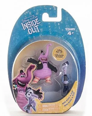 Игрушка INSIDE OUT 2 фигурки в блистере, 3 см - Бинго Бонго и страх - изображение 1