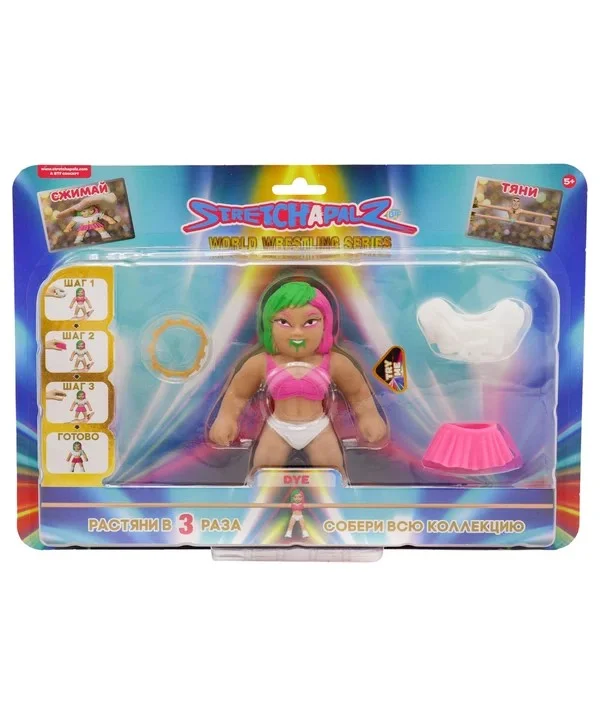 Игрушка Stretchapalz фигурка-тянучка рестлинг борца с аксессуарами 14 см 148749-4 - миниатюра 2