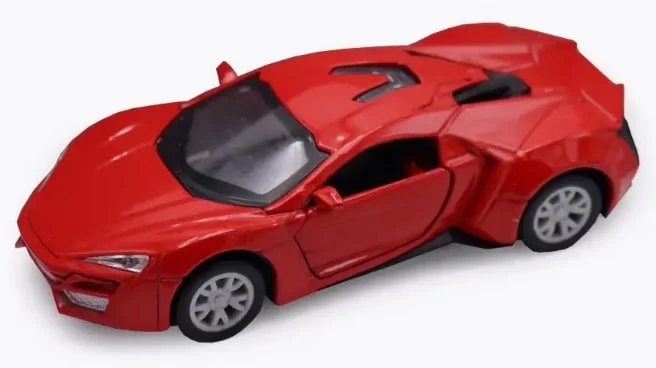 Красная инерционная машинка для гонок die-cast открывающиеся двери Funky Toys FT1101-122 - изображение 1