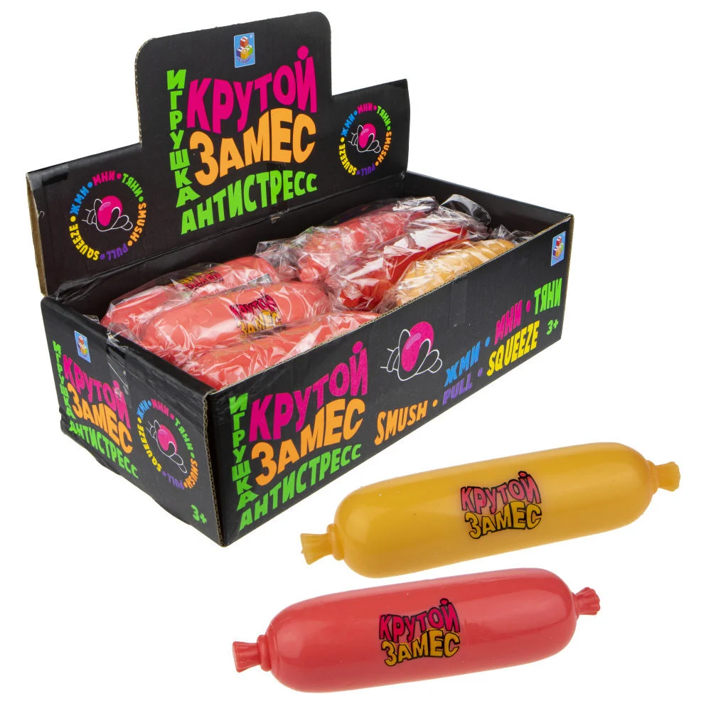 Игрушка антистресс Крутой замес Сосиска 1Toy - изображение 1