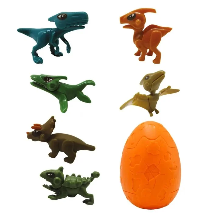 Коллекционная фигурка-сюрприз динозавра с картой Egg Boom в коллекции 6 героев Crazy Dino CD05 - миниатюра 3