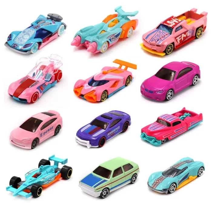 Машинки die-cast розовая серия в ассорт - изображение 1