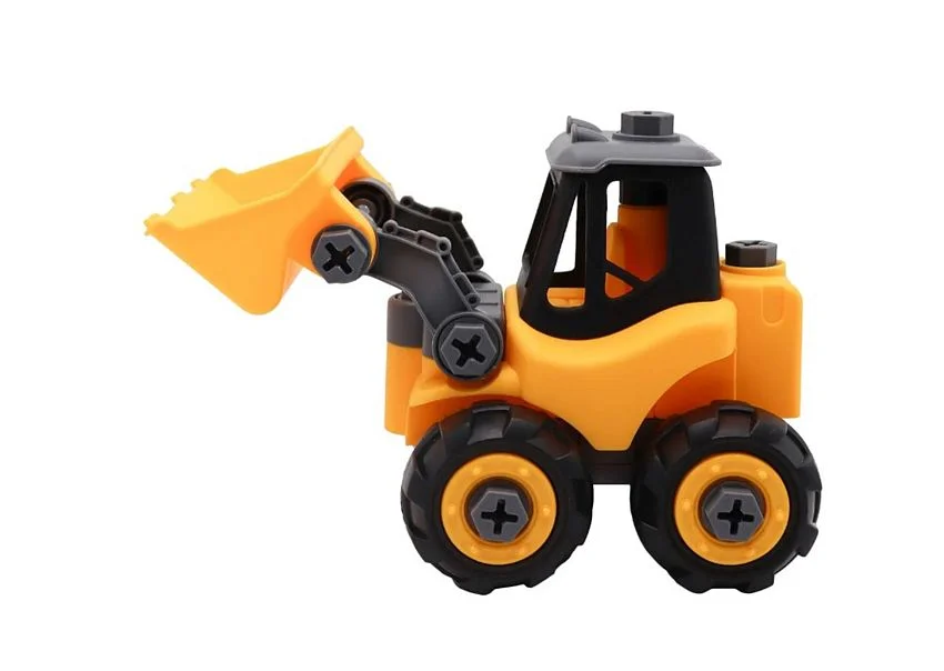Конструктор Funky Toys DIY. Погрузчик экскаватор с отверткой - миниатюра 3