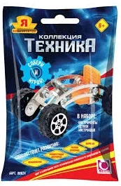 Конструктор Техника, 12 видов в ассорт, пакет (32-38дет.) - изображение 1