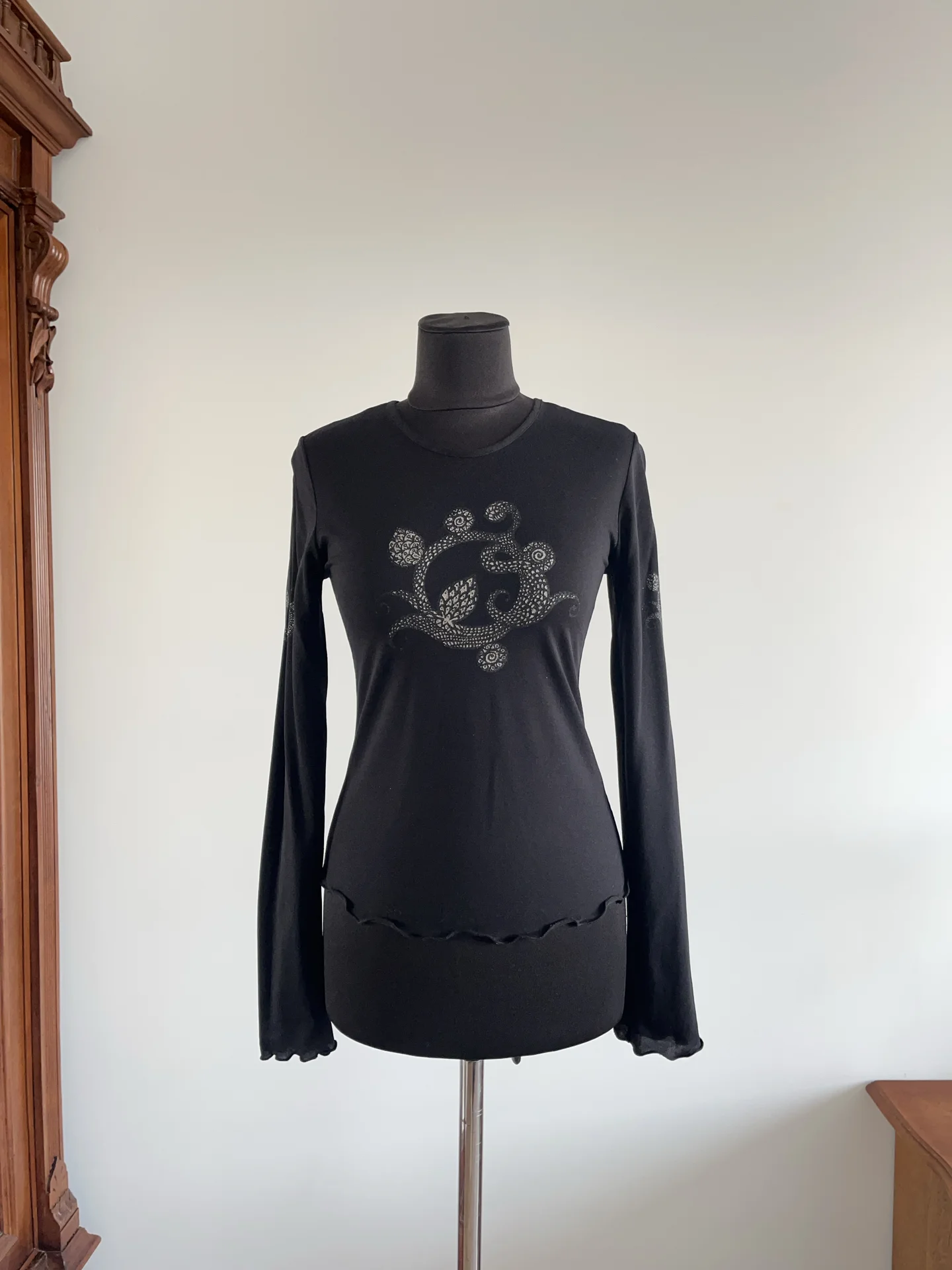 Винтажный топ с рисунком Jean Paul Gaultier type - изображение 1
