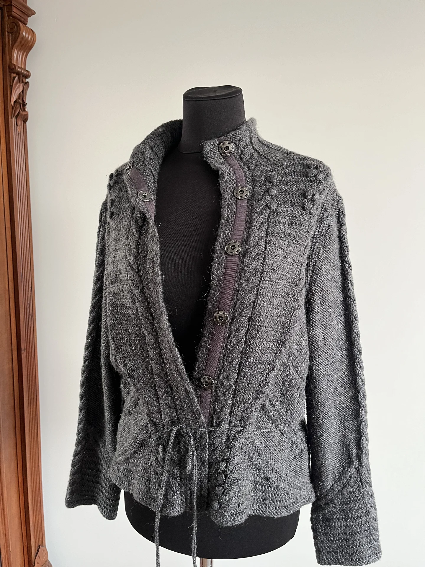 Авангардный вязаный кардиган Ermanno Scervino type - миниатюра 6