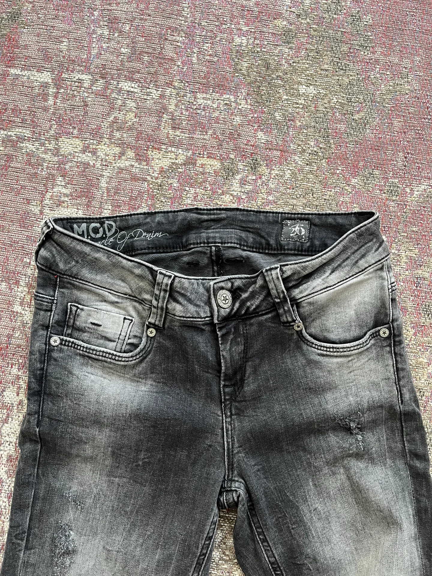 Авангардные джинсы slim washed up Diesel type - миниатюра 4