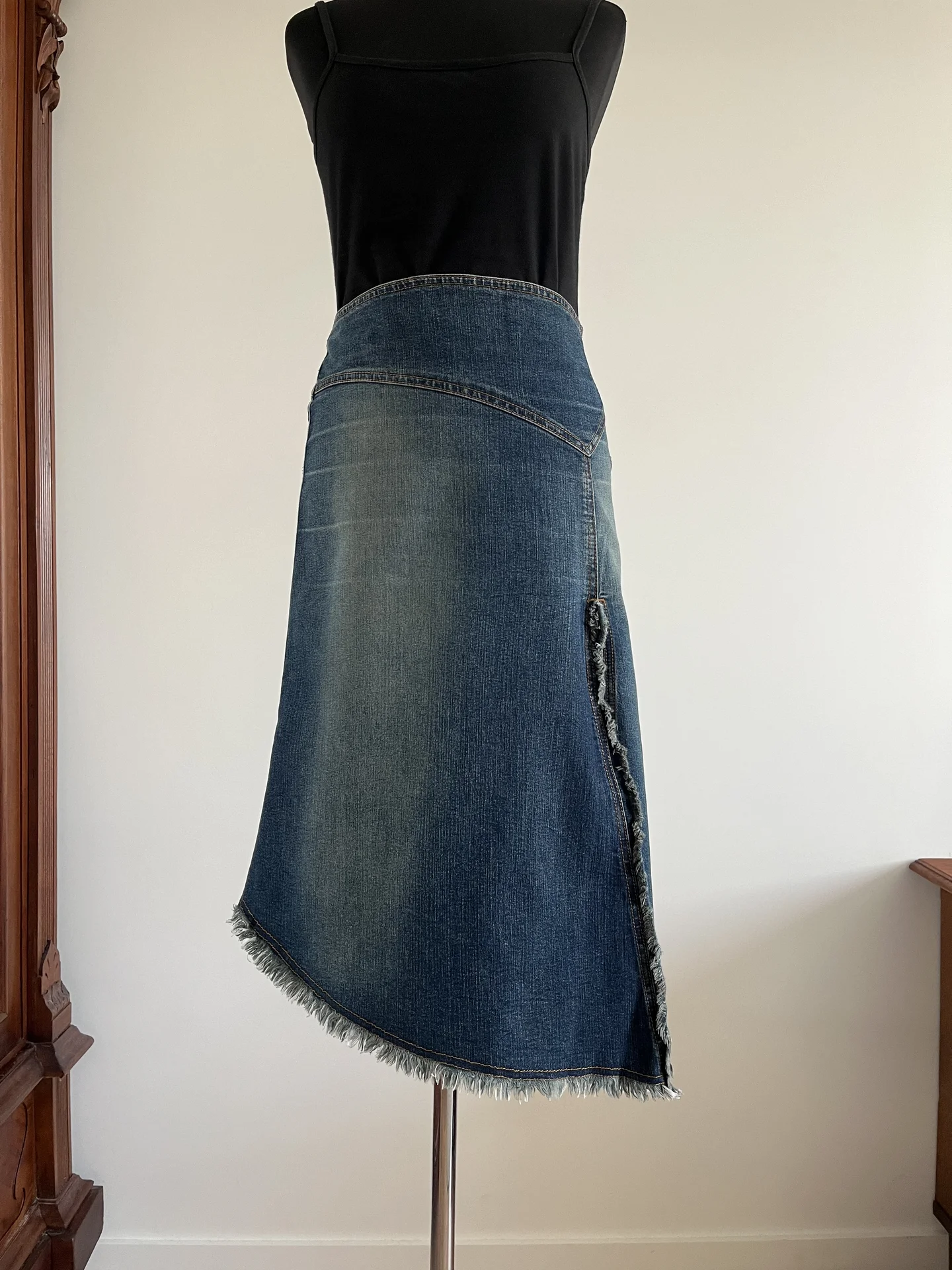 Винтажная асимметричная юбка Junya Watanabe type - изображение 1