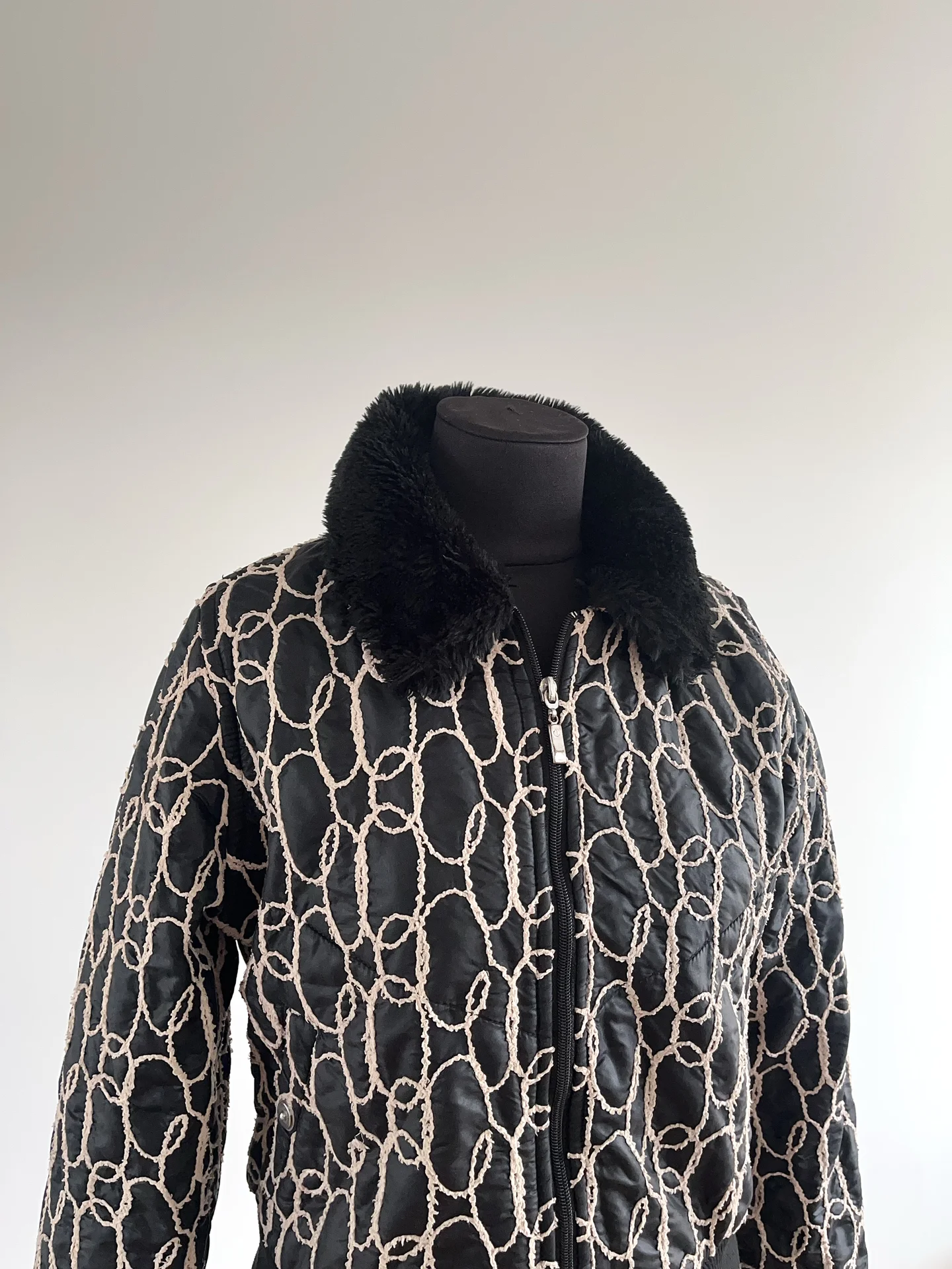 Редкая демисезонная куртка с мехом Cavalli type - миниатюра 2