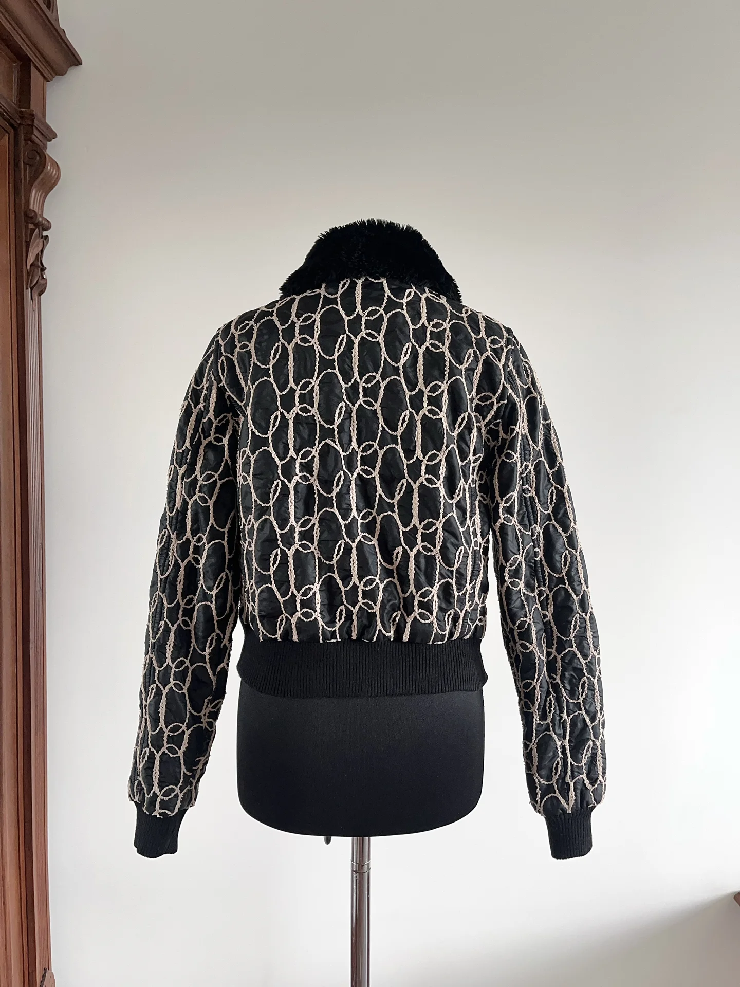 Редкая демисезонная куртка с мехом Cavalli type - миниатюра 3