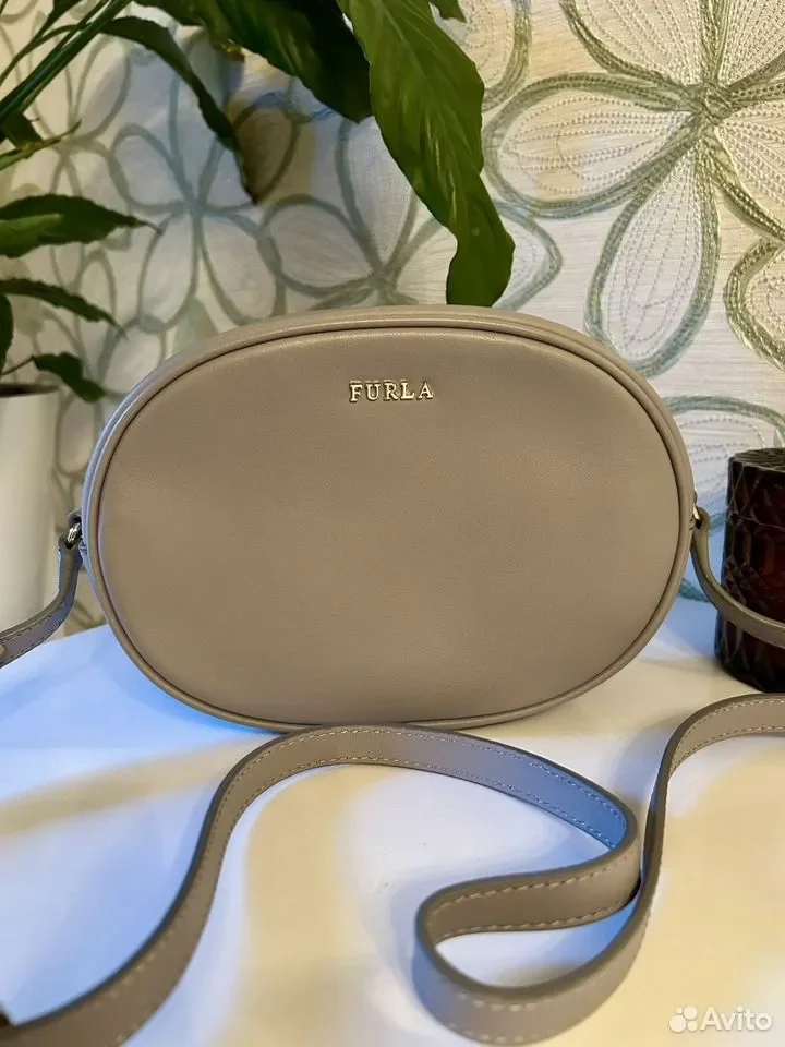 Сумка Furla Италия, натуральная кожа. Grey - миниатюра 3