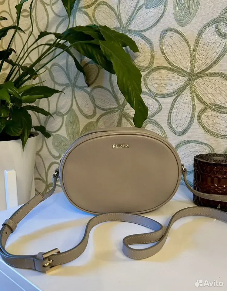 Сумка Furla Италия, натуральная кожа. Grey - миниатюра 4