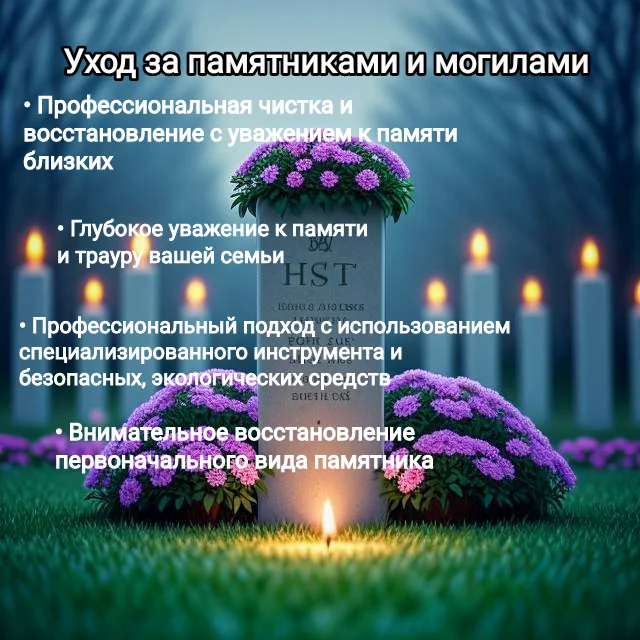 Уход за памятниками и могилами - изображение 1
