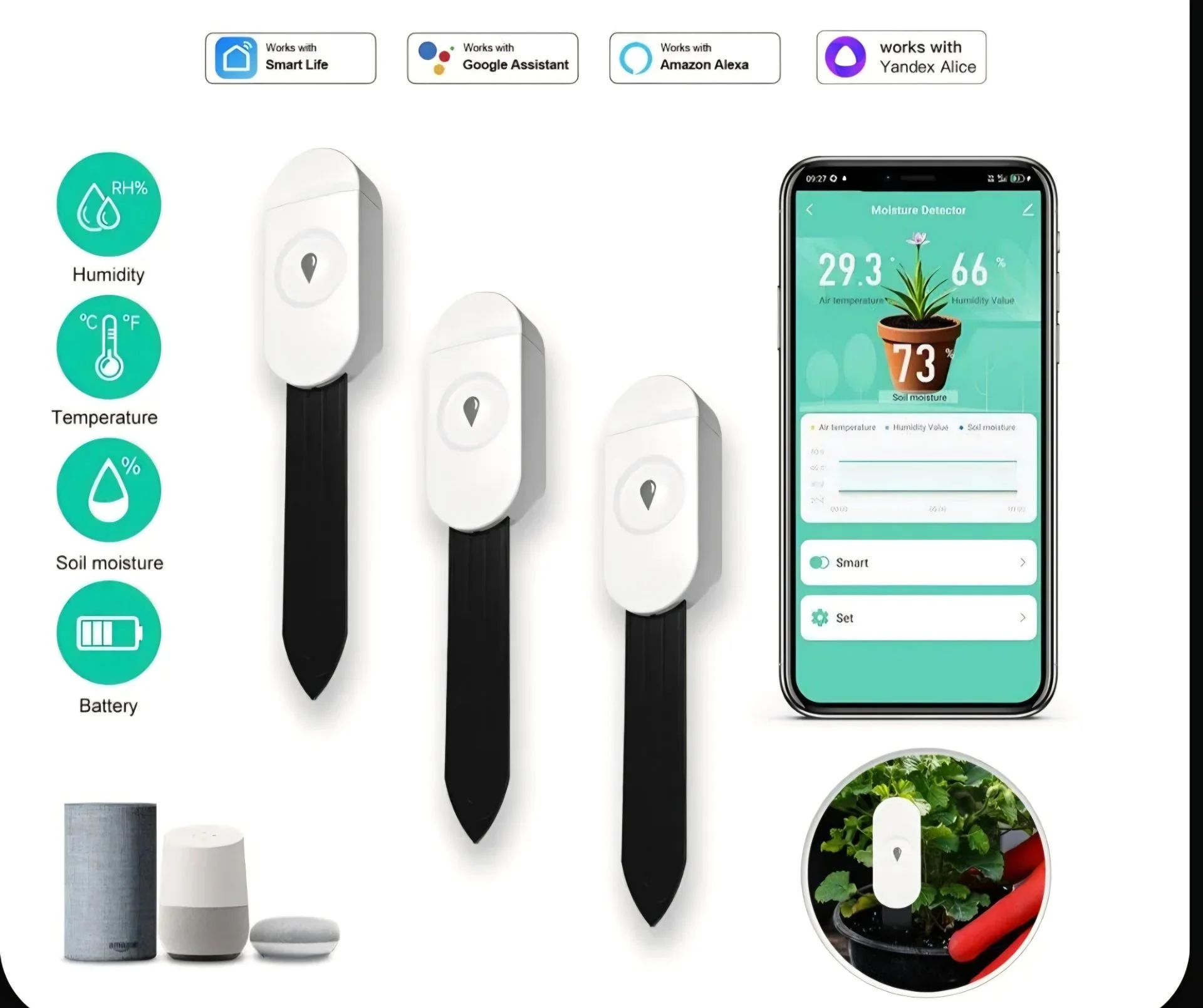 Датчики влажности почвы Zigbee - миниатюра 4