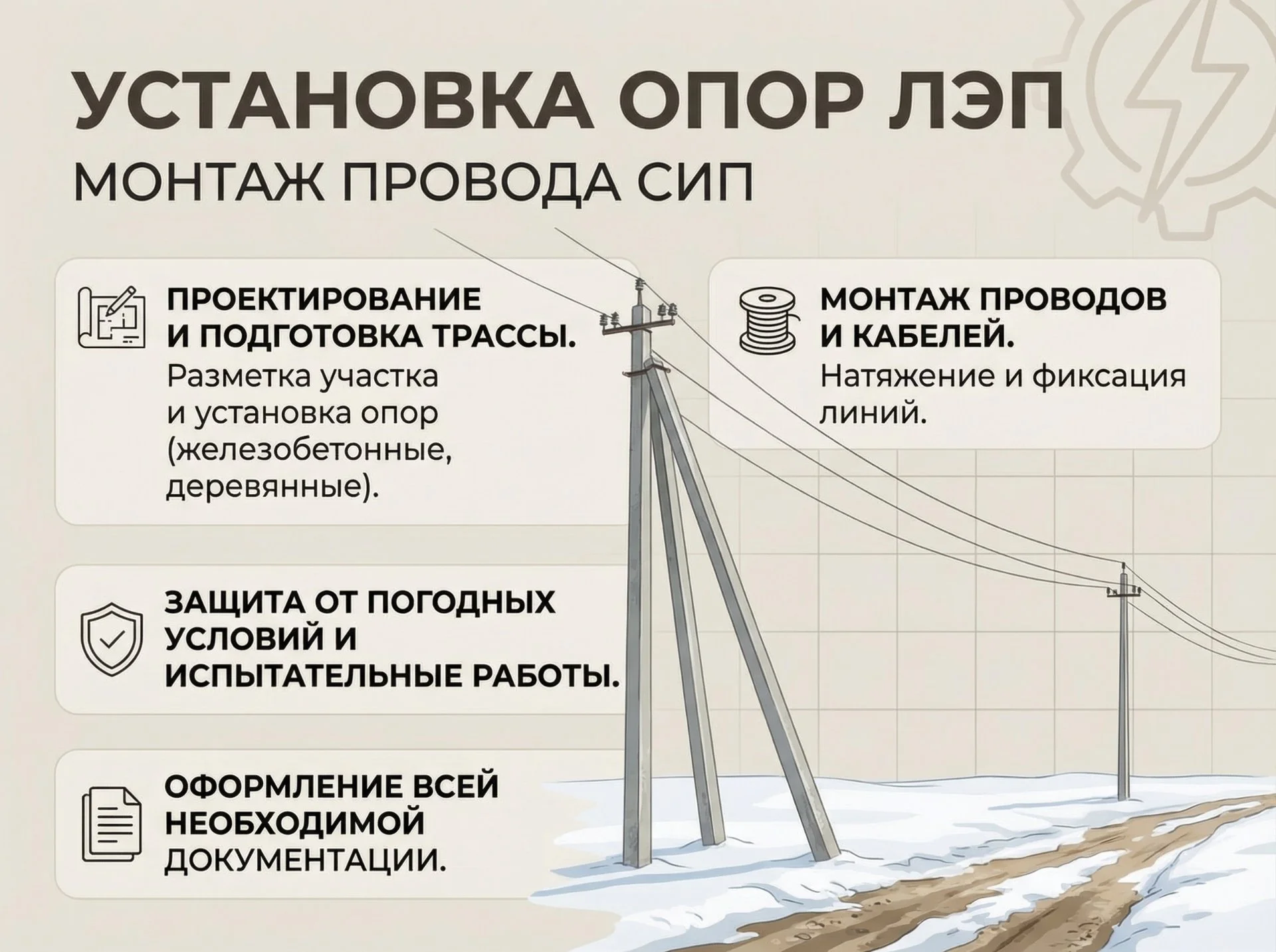 Монтаж провода сип - изображение 1