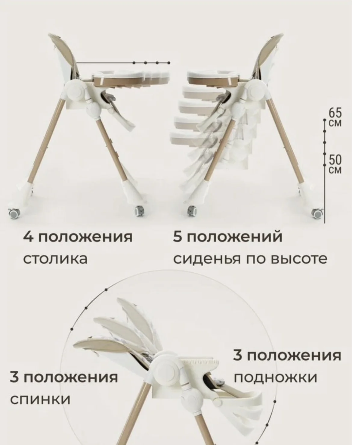 Стульчик для кормления happy baby william pro - миниатюра 7