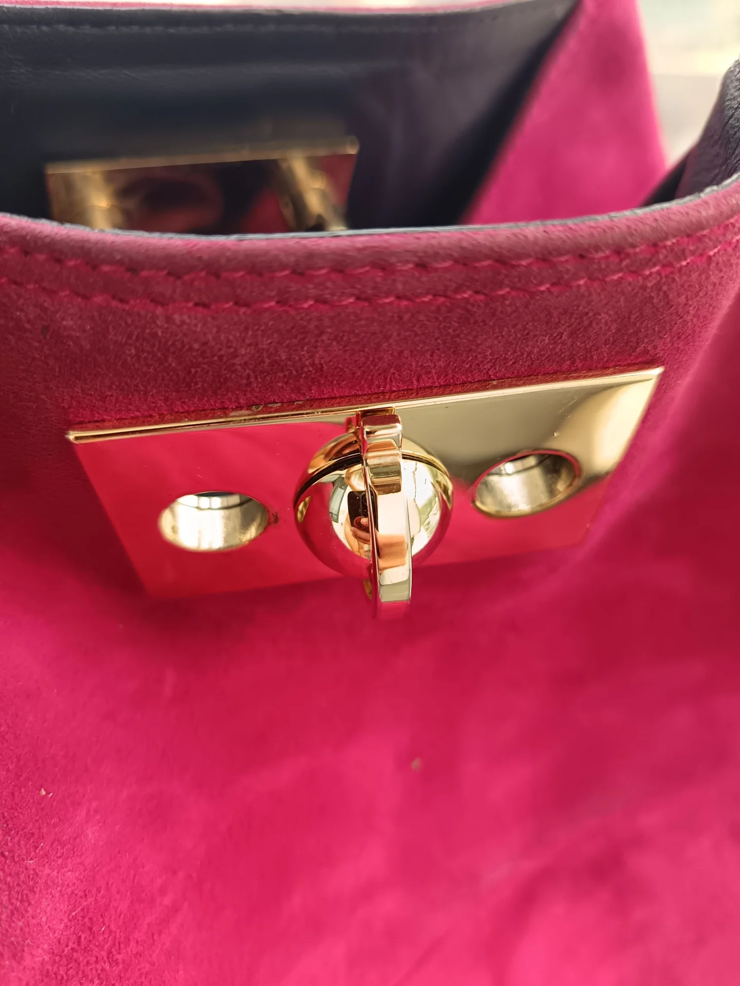 Сумка Chloé Bicolor Bucket Tote (Suede & Leather) - миниатюра 2