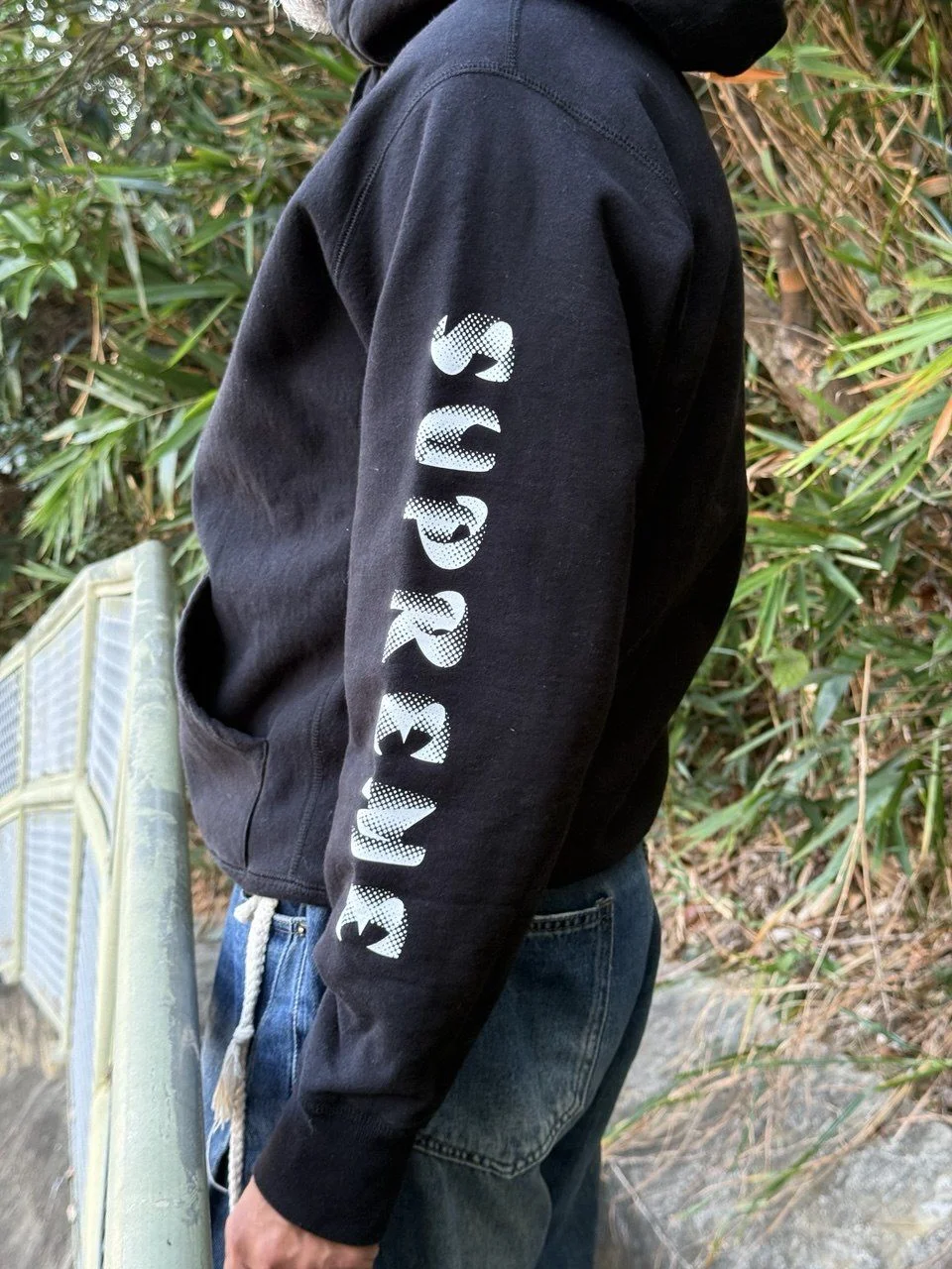 Худи Supreme Sleeve Logo (Оригинал) - миниатюра 3