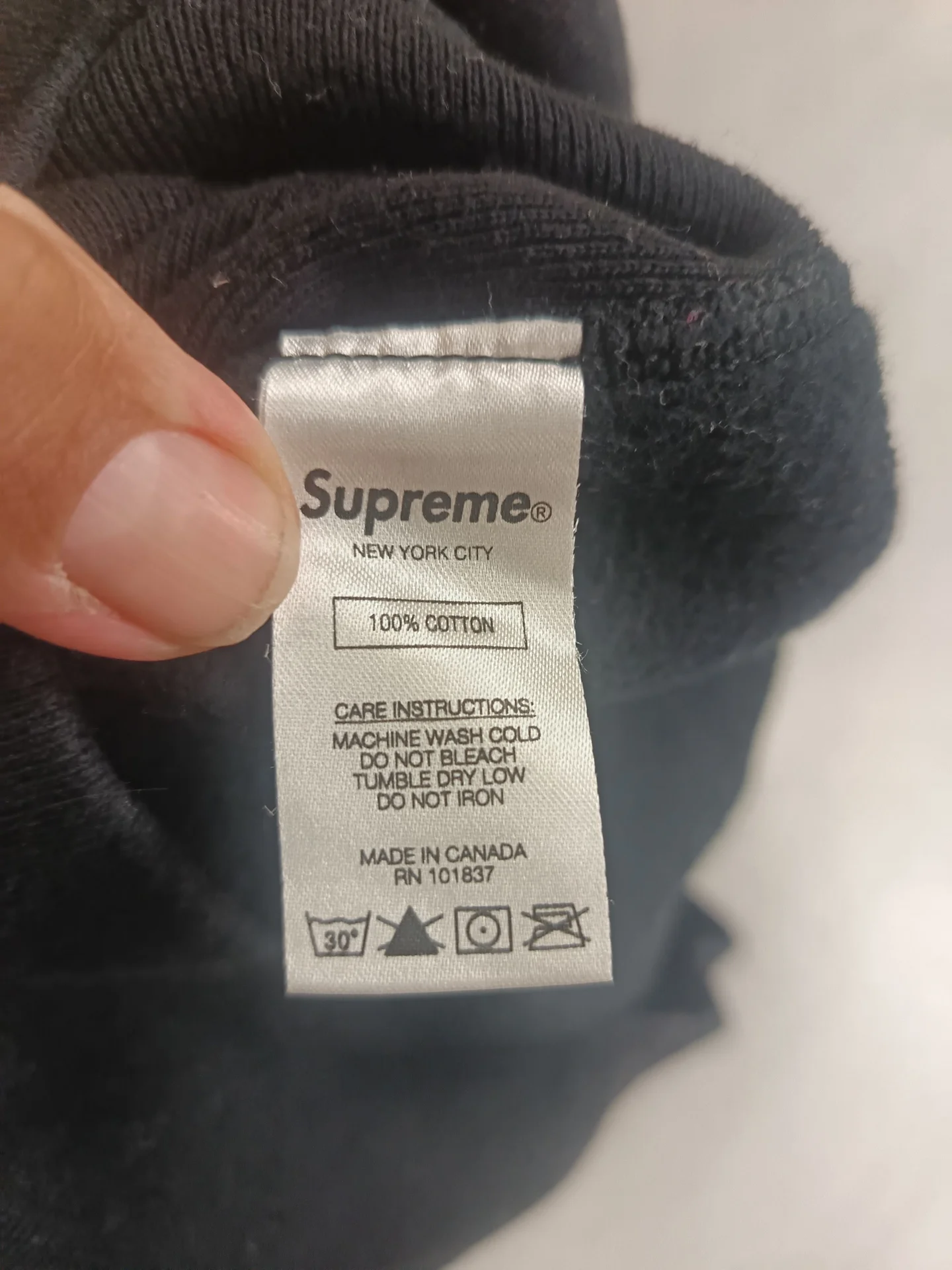 Худи Supreme Sleeve Logo (Оригинал) - миниатюра 6