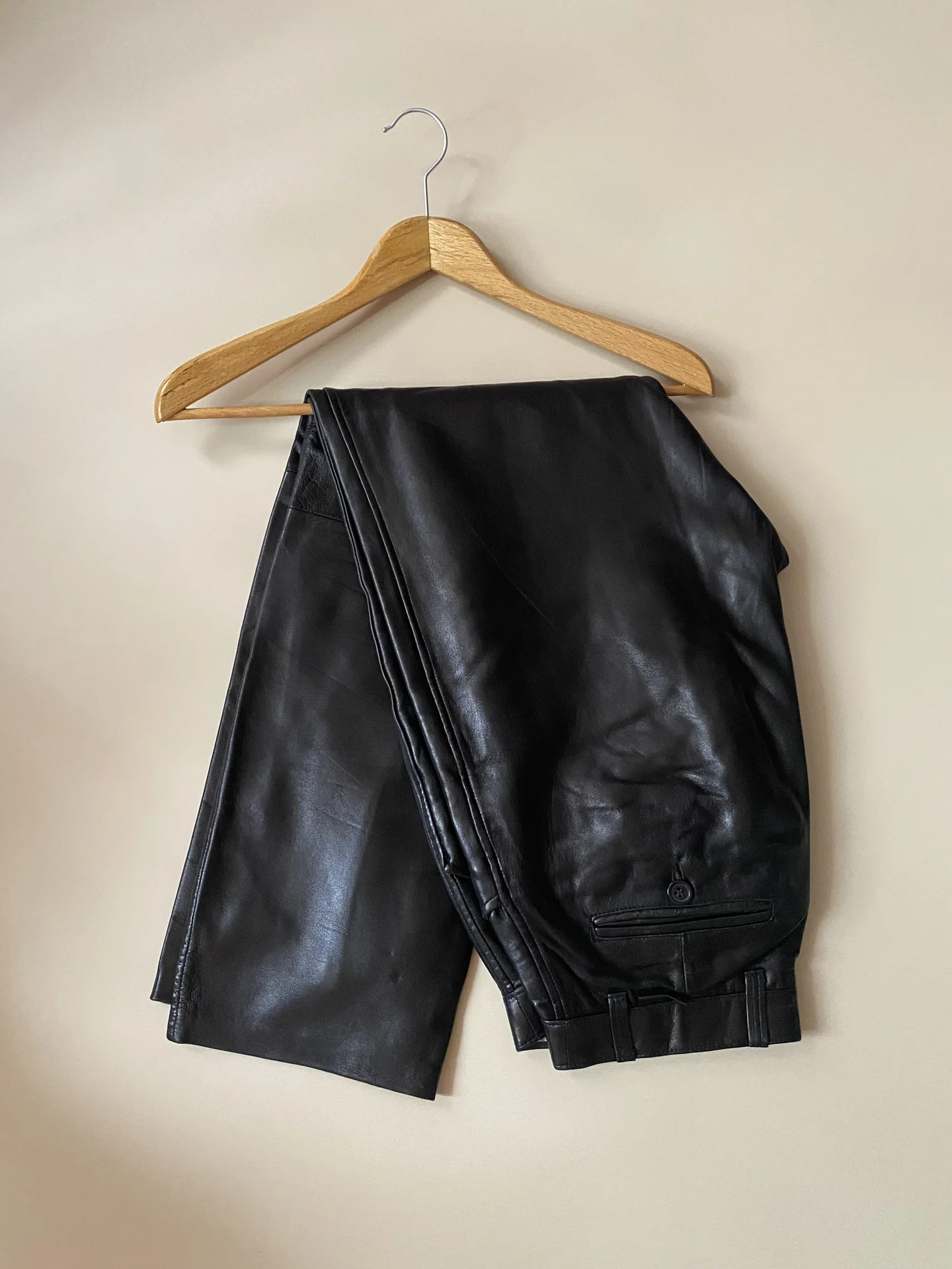 Кожаные брюки Lagerfeld Homme 50 р оригинал - изображение 1