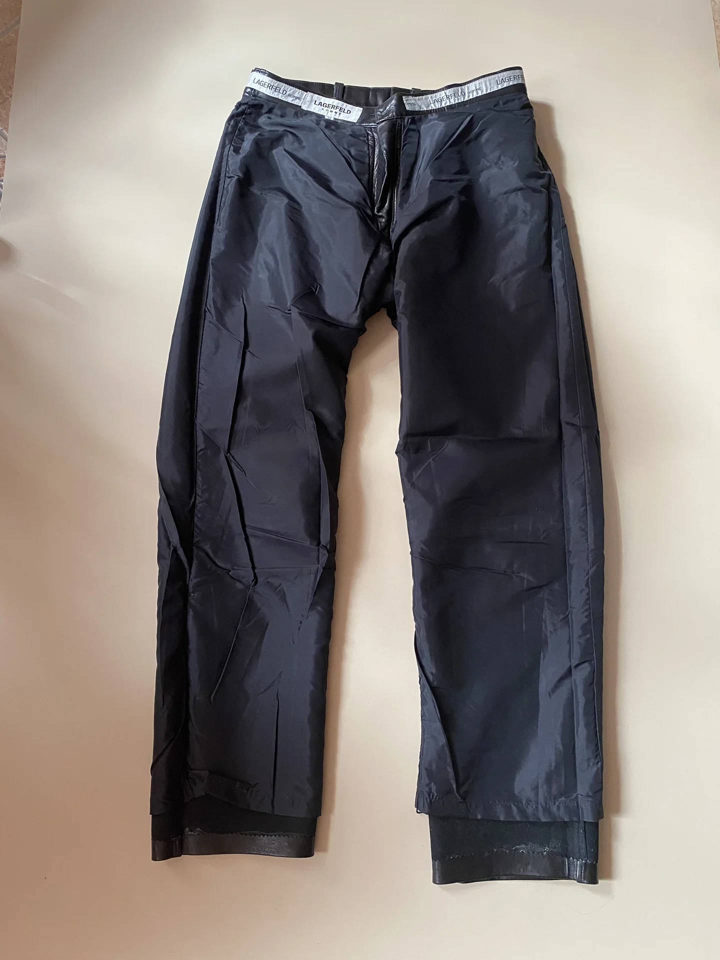 Кожаные брюки Lagerfeld Homme 50 р оригинал - миниатюра 3