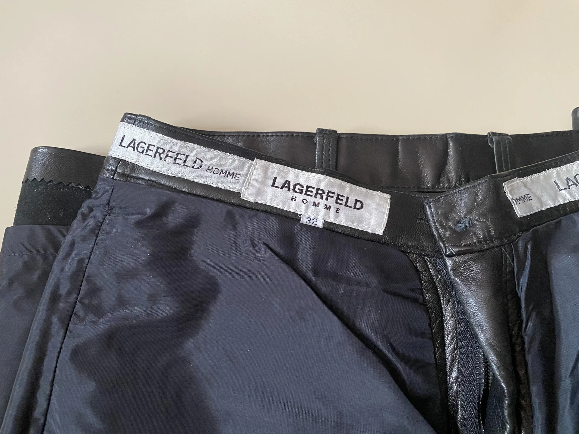 Кожаные брюки Lagerfeld Homme 50 р оригинал - миниатюра 5