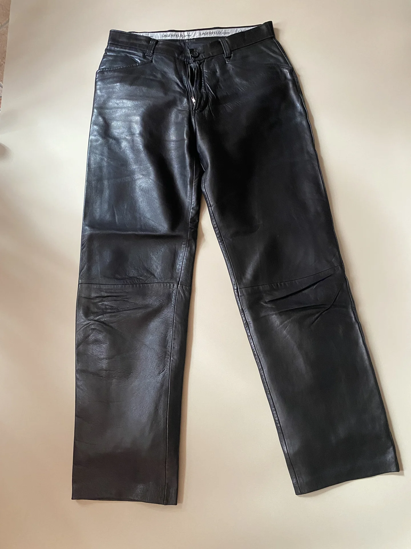 Кожаные брюки Lagerfeld Homme 50 р оригинал - миниатюра 6